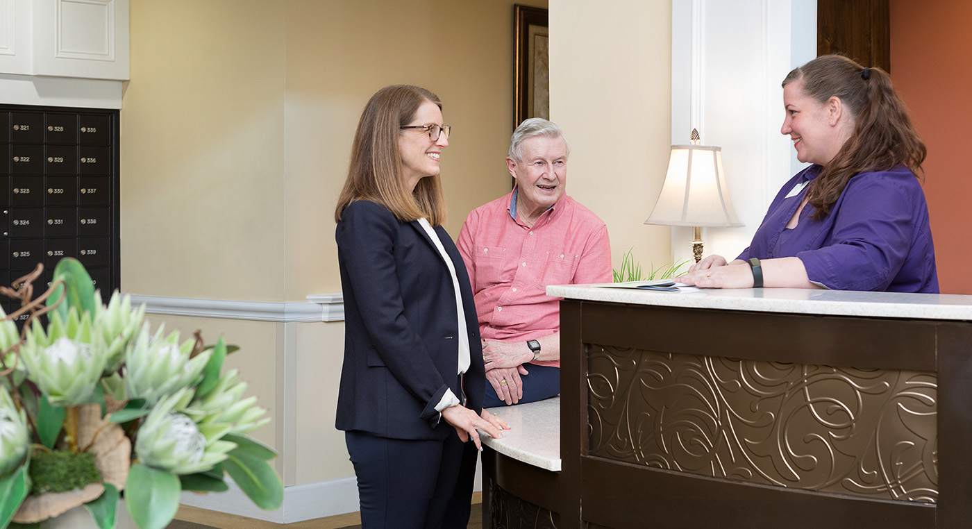 lobby front reception desk